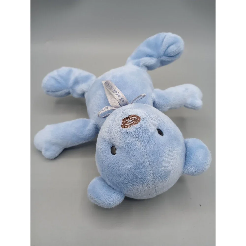 Carter's Classics Baby Blue Teddy Bear Rattle Plush Infant Toy Prestige Toys - Picture 6 of 11